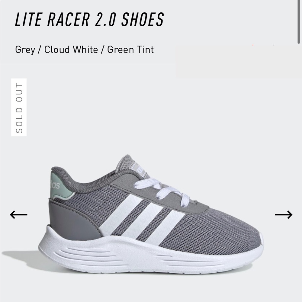 ADIDAS Infant Lite Racer 2.01 Sneakers